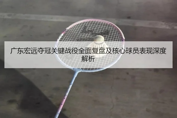 广东宏远夺冠关键战役全面复盘及核心球员表现深度解析 | AYX SPORTS